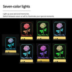 Hammered Glass Art - Rose for Mother's Day