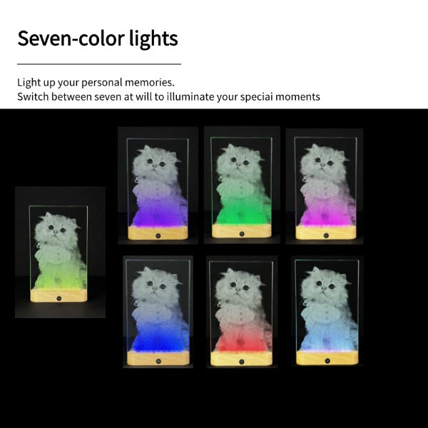 Handmade Glass Cat  Art